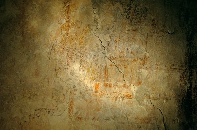 Guerrier de Teotihuacan, fresque, Holmul, Guatemala, Maya, Francisco Estradabelli, Sufricaya, 2008 (photo) - Kenneth Garrett