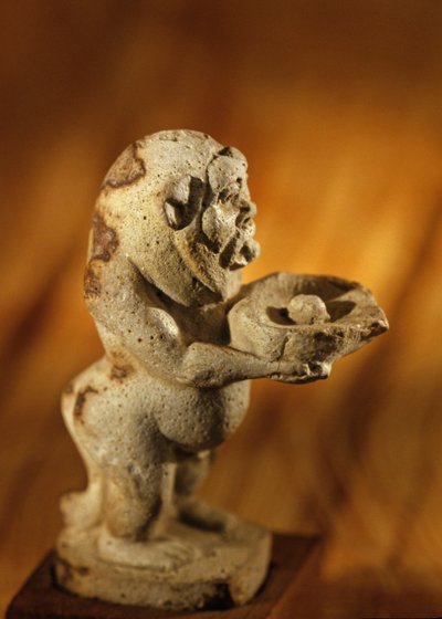 Vase à onguent en forme de dieu Bès; règne de Toutânkhamon ou Akhénaton - Kenneth Garrett