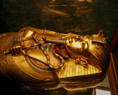 Vallée des Rois, cercueil doré, Toutânkhamon, qui contenait sa momie, Égypte - Kenneth Garrett