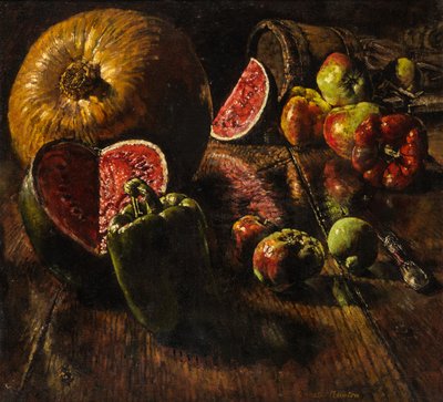Melon coupé et citrouille - Kenneth Newton