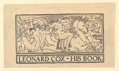 Ex-libris pour Leonard Cox - Kenyon Cox
