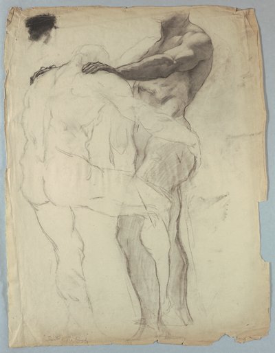 Étude de figure pour "Jacob luttant avec l