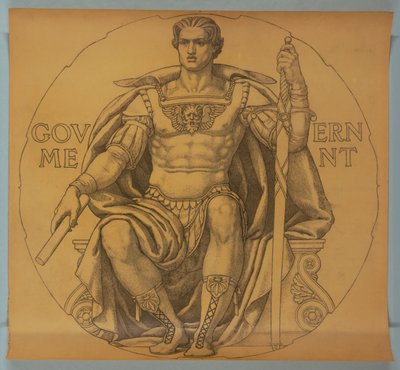 Gouvernement, dessin pour une mosaïque dans la rotonde du Capitole de l