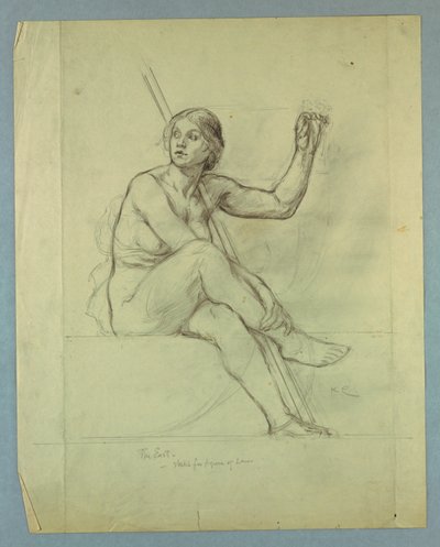 Loi, étude de nu pour "Esprit contemplatif de l