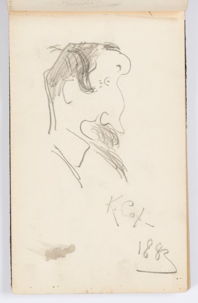 Page de carnet de croquis : Caricatures - Kenyon Cox