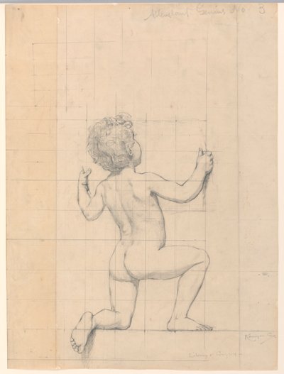 Étude pour "Genius," "Les Arts," Bibliothèque du Congrès, Washington D.C. - Kenyon Cox