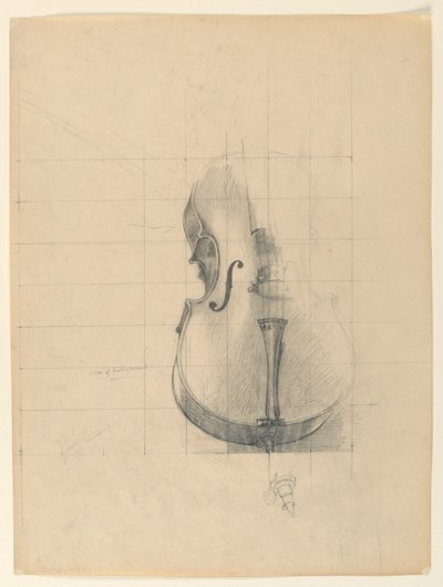 Étude pour "Musique," "Les Arts," Bibliothèque du Congrès, Washington D.C. - Kenyon Cox