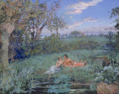 Les amoureux sur la rive, vers 1910-20 - Ker Xavier Roussel