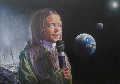 Greta Prend la Parole (Réveillez-vous Humanité!), 2022 - Kevin Parrish