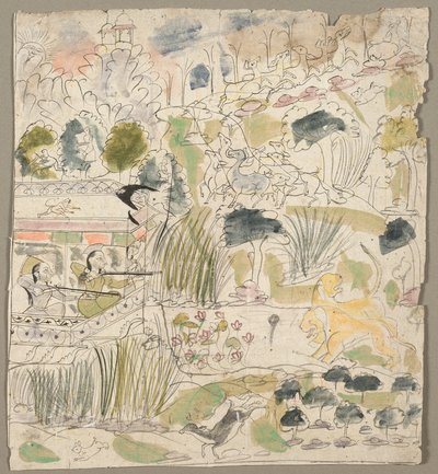 Dames tirant depuis un pavillon - Kichizan Mincho