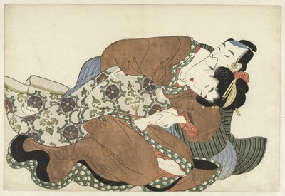 Couple amoureux - Kikugawa Eizan (attributed to)