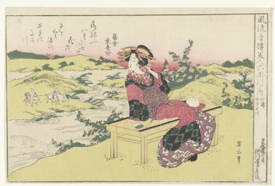 La rivière Ide Tama dans la province de Yamashiro - Kikugawa Eizan