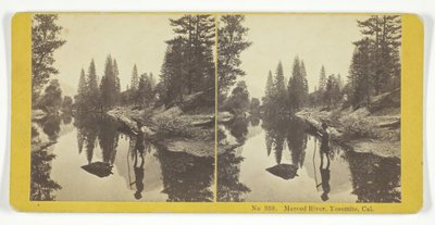 Rivière Merced, Yosemite, Cal., 1855-75. Créateurs : Kilburn Brothers, BW Kilburn - Kilburn Brothers, BW Kilburn