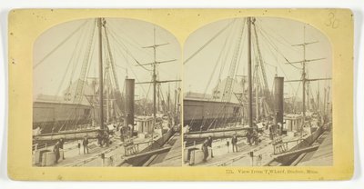 Vue depuis T Wharf, Boston, Mass, 1855-75 - Kilburn Brothers, BW Kilburn