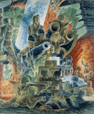 Guerre (étude murale, bâtiment du ministère de la Guerre, Washington, D.C.) - Kindred McLeary