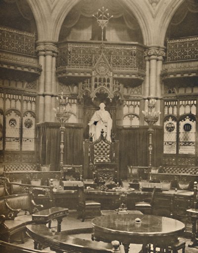 George III préside dans la salle du conseil commun au Guildhall - King