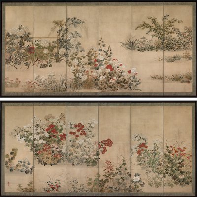 Fleurs et herbes - Kitagawa Sosetsu