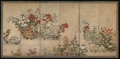 Fleurs des quatre saisons - Kitagawa Sosetsu