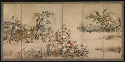 Fleurs des quatre saisons, milieu des années 1600 - Kitagawa Sosetsu