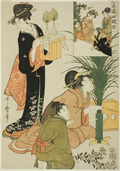 Acte IV, du Trésor des loyaux vassaux - Kitagawa Utamaro