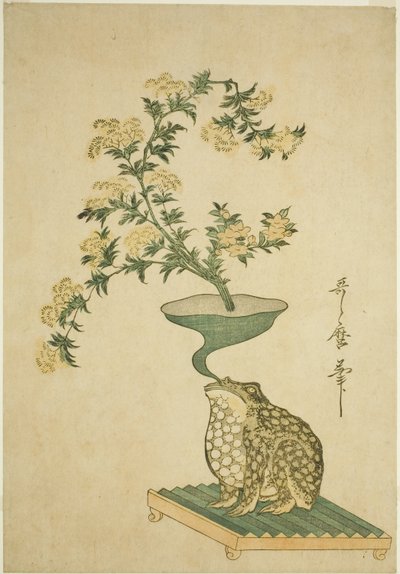 Arrangement de Valériane (Ominaeshi) et de Campanules chinoises (Kikyo) - Kitagawa Utamaro