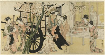 Un Carrosse impérial - Kitagawa Utamaro