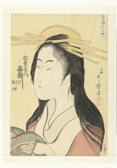 Buste de la courtisane Kisegawa de la maison Matsubaya - Kitagawa Utamaro