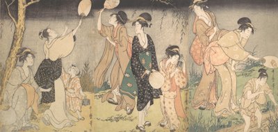 Attraper des lucioles - Kitagawa Utamaro
