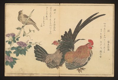 Coq et bruant - Kitagawa Utamaro