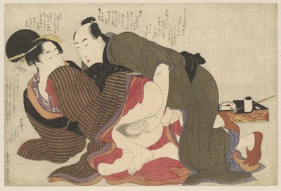 Homme marié et veuve - Kitagawa Utamaro