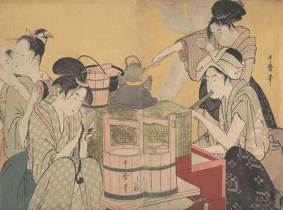Scène de cuisine, vers 1794-95 - Kitagawa Utamaro