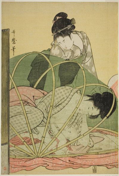 Moustiquaire pour bébé - Kitagawa Utamaro