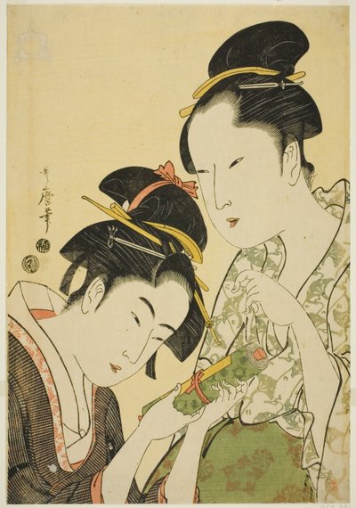 Okita et Ofuji - Kitagawa Utamaro