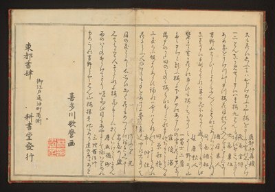 Poésie - Kitagawa Utamaro
