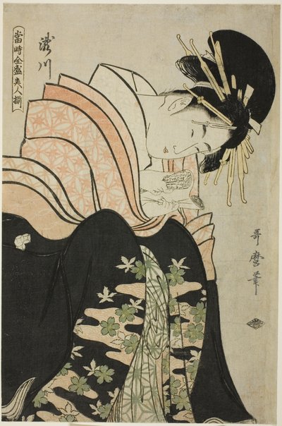 Takigawa, de la série "Array of Supreme Beauties of the Present Day" - Kitagawa Utamaro
