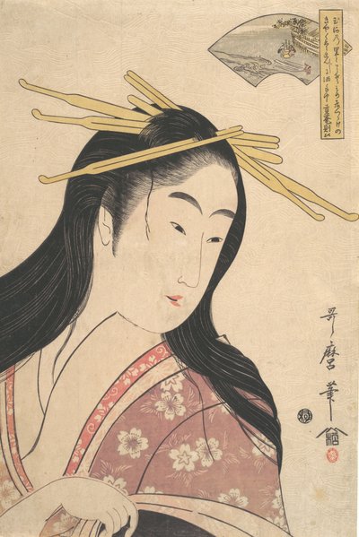 Tetsukuri no Tamagawa, de la série, Six Tama Rivers Mu Tamagawa, ca. 1798 - Kitagawa Utamaro
