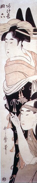 La courtisane Agemaki et son galant Sukeroku - Kitagawa Utamaro