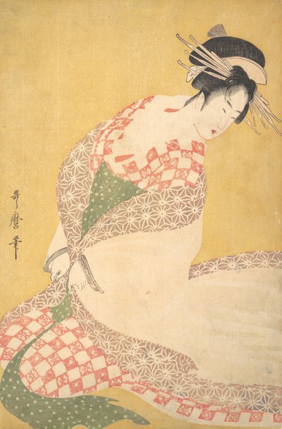 Le manteau extérieur - Kitagawa Utamaro
