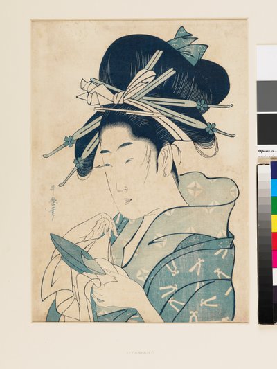 The courtesan Tsukioka - Kitagawa Utamaro