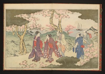 Les collines de Gotenyama, Edo, avec vue sur la baie d