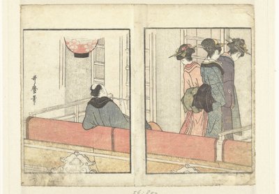 Loge de théâtre - Kitagawa Utamaro