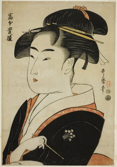 Tomimoto Toyohina, de la série "Beautés célèbres d