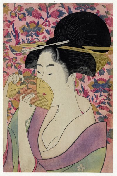 Peigne transparent - Kitagawa Utamaro