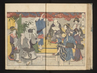 Préparations pour le festival des lanternes - Kitagawa Utamaro