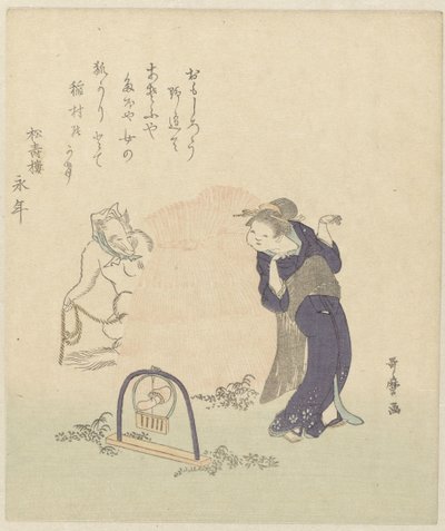 Femme près d