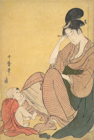 Femme et enfant, vers 1794-95 - Kitagawa Utamaro