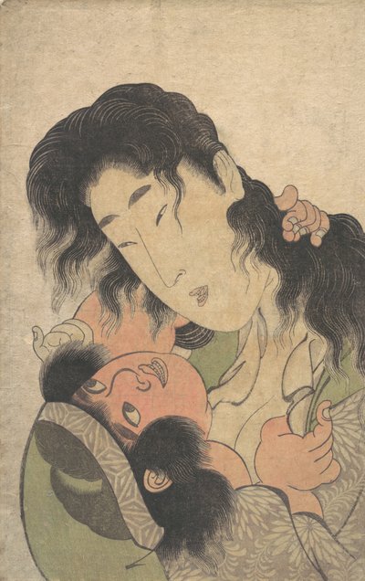 Yamauba jouant avec le jeune Kintoki, vers 1795 - Kitagawa Utamaro