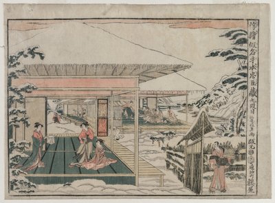 Chushingura : Acte IX (de la série Images en perspective pour La maison du trésor de la loyauté) - Kitao Masayoshi