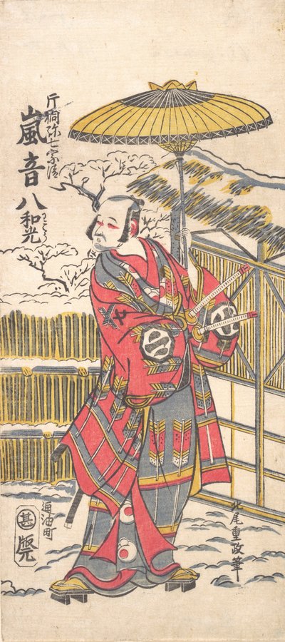 Arashi Otohachi I en tant que célèbre comédien, vers 1766 - Kitao Shigemasa