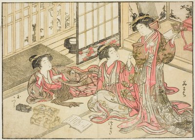 Courtisanes de Kado Daikokuya, du livre "Miroir des Belles Femmes des Quartiers de Plaisir (Seiro bijin awase sugata kagami)," vol. 2 - Kitao Shigemasa